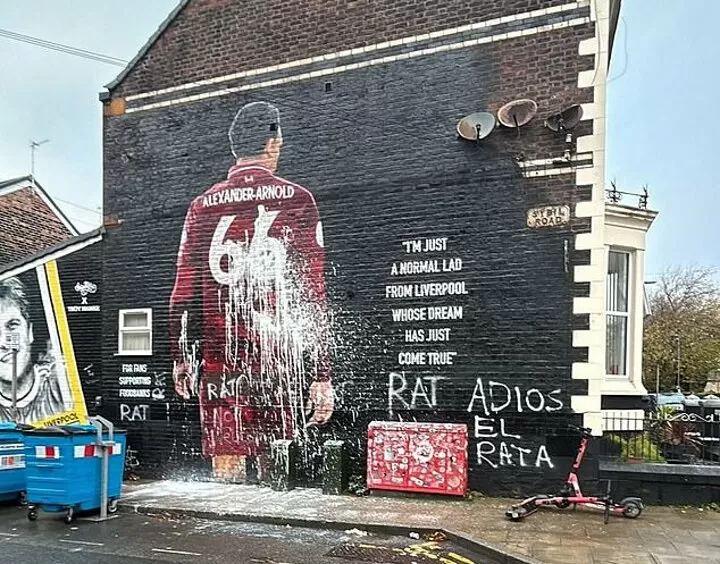 Alexander-Arnold Mural Vandalised Ahead of Anfield Return